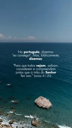 Biblicamente dizemos