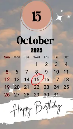 hbd 15 october 