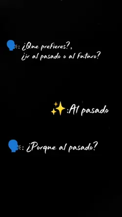 Porque al pasado?