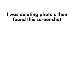 I was deleting photo