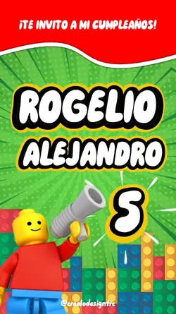 Lego invitacion