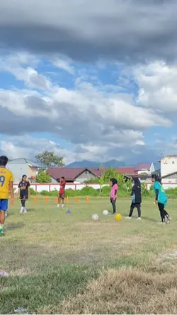 Training football