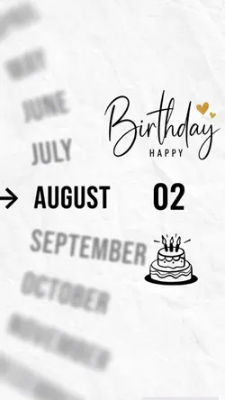 Birthday 2 August