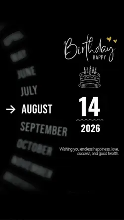 HBD 14 AUGUST 2026