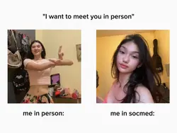 me in person