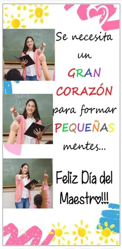Feliz día del maestr