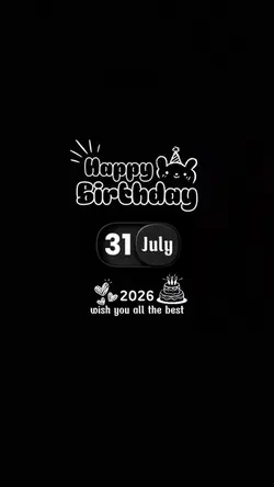Hbd 31 july 2026