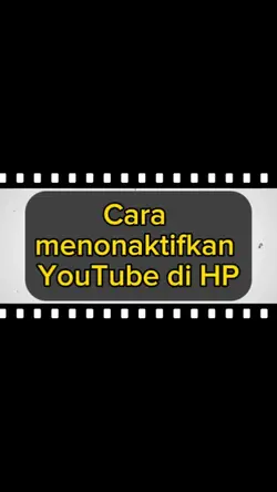 Nonaktifkan YouTube 