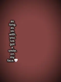 as long as im with u