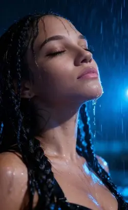 bajo la lluvia