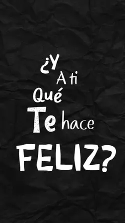 ¿Qué te hace feliz?