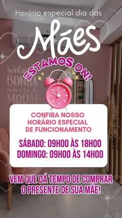 Horário especial mãe