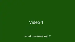 what u wanna eat ?