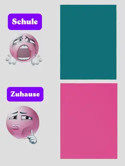 Schule vs zuhause