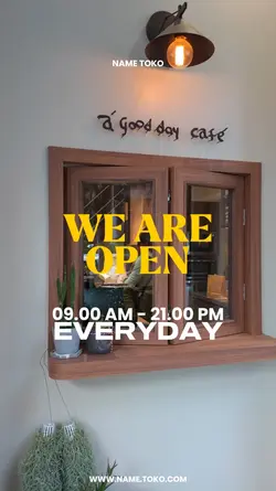 WE ARE OPEN