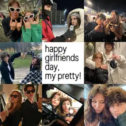 happy girlfriends 