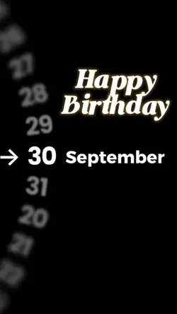 HBD 30 SEPTEMBER