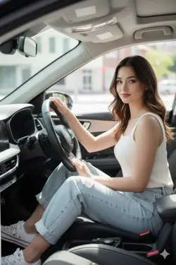 Driving in my car