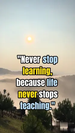 never stop learning
