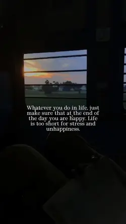 You are happy