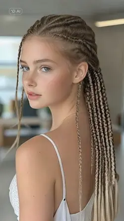 Box braids hairstyle