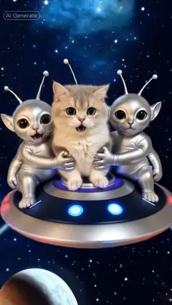 AI宇宙人が迎えに来てくれる
