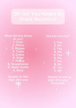 U forgot to say thx!