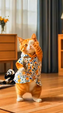 cat deadpool dance 