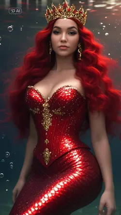 red mermaid  