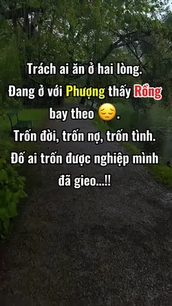 Trách ai ăn ở 2lòng