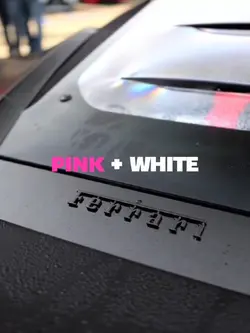 pink+white ferrari 🥶