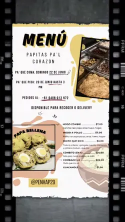 Menu template