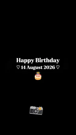 HBD 14 AUGUST 2026