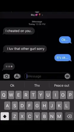 I cheated on you 