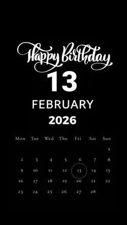 HBD 13 FEBRUARY 2026