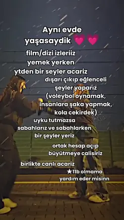 aynı evde yaşasaydik