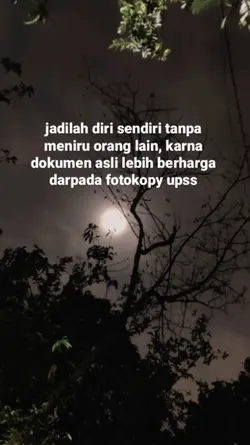 jadilah diri sendiri