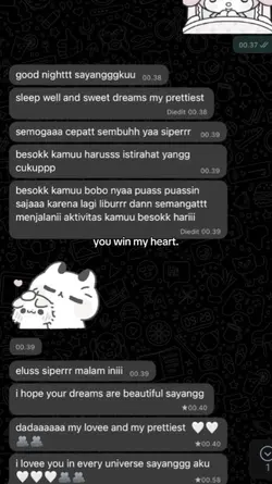 you win my heart.