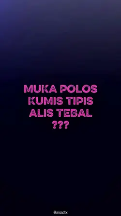 muka polos kumis 