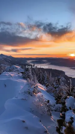 first fall of snow