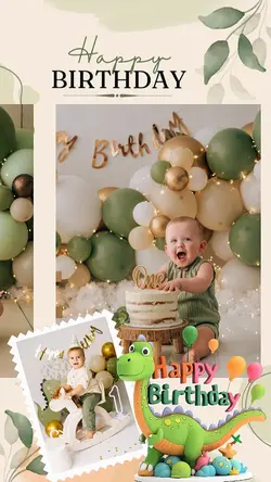 Birthday dinosaurus