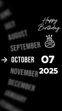 HBD 07 OCTOBER 
