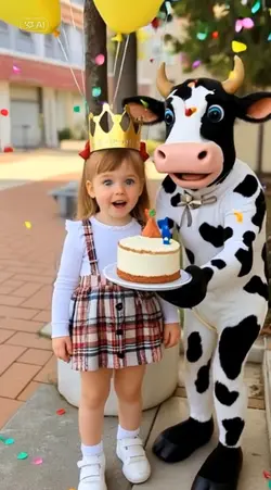 birthday cow ai