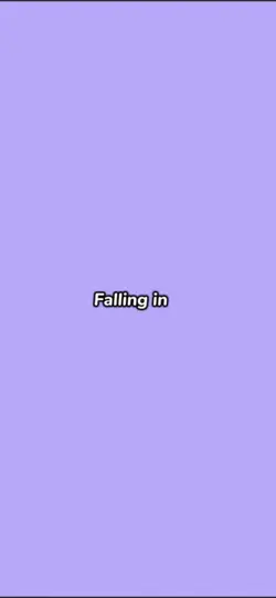 Falling in love 
