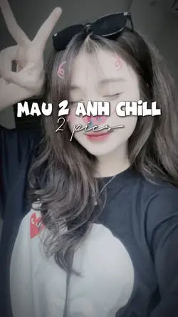 mẫu 2 ảnh chill