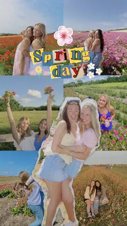 Spring day cut out