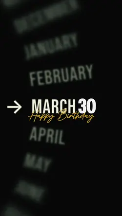 March 30 Birthday