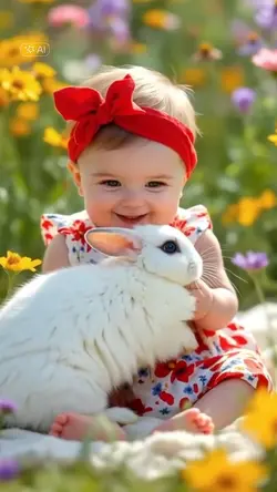 play with rabbit