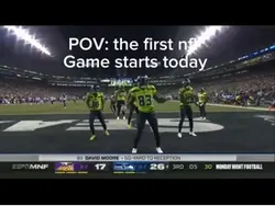 First nfl game🥳
