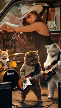 gatinhos guitarra 